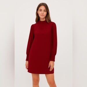 Jodifl Tunic Dress in Dark Red, Crimson, Wine